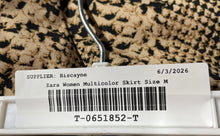 Load image into Gallery viewer, Zara Womens Multicolor Animal Print Side Zip Midi A-Line Skirt Size Medium
