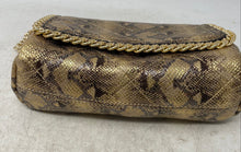 Load image into Gallery viewer, Aldo Womens Gold Inner Pocket Animal Print Chain Strap Medium Crossbody Bag

