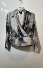 Load image into Gallery viewer, Donna Karan Womens Multicolor Printed Long Sleeve Pullover Blouse Top Size S/P
