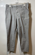 Load image into Gallery viewer, Banana Republic Womens Gray Patch Pockets High-Rise Twill Ankle Pants Size 14
