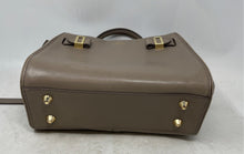 Load image into Gallery viewer, Vince Camuto Womens Gray Leather Double Handle Pockets Lined Satchel Handbag
