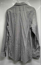Load image into Gallery viewer, Banana Republic Mens Dark Gray Collared Tailored Slim Fit Button-Up Shirt Size L
