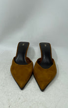 Load image into Gallery viewer, Zara Womens Brown Suede Slip-On Pointed Toe Stiletto Heel Mule Sandals Size 42
