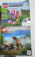 Load image into Gallery viewer, Lot Of 5 Pcs Assorted Lego Large Print Mixed Instruction Manuals For Age 3+
