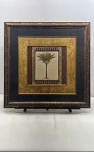 Load image into Gallery viewer, Stately Palm I Tree Black And Gold Artwork Framed Wall Decorative Print
