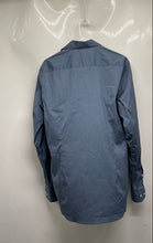 Load image into Gallery viewer, Boss Mens Blue Long Sleeve Slim Fit Stretch Performance Dress Shirt Size 15 1/2

