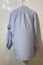 Load image into Gallery viewer, Brooks Brothers Mens Regent White Blue Plaid Print Cotton Dress Shirt Size 16-33
