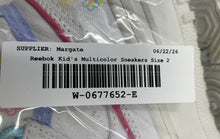 Load image into Gallery viewer, Reebok Kids Multicolor Lace-Up Round Toe Mid Top Sneaker Shoes Size 2

