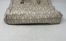Load image into Gallery viewer, Michael Kors Womens Beige Charm Inner Pockets Shoulder Handbag
