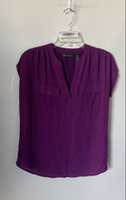 Load image into Gallery viewer, INC International Concepts Womens Purple Split Neck Pullover Blouse Top Size M
