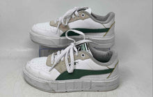 Load image into Gallery viewer, Puma Womens Cali Court 395887-01 White &amp; Green Lace-Up Sneaker Shoes Size 6.5
