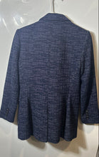 Load image into Gallery viewer, DKNY Womens Blue Long Sleeve Notch Lapel Single-Breasted One-Button Blazer Sz 4
