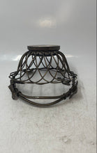 Load image into Gallery viewer, Silver-Tone Ornate Grapes &amp; Leaves Fruit Basket With Movable Handle

