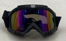 Load image into Gallery viewer, MXJ-Gear Unisex Black And Blue Full-Face Motorbike Helmet Size L W/ Accessories
