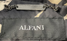 Load image into Gallery viewer, Alfani Womens Black Brown Abstract Print Long Sleeve Full-Zip Jacket Size L
