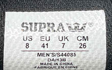 Load image into Gallery viewer, Supra Mens Spectre Griffin S44085 Black Red Low Top Lace-Up Sneaker Shoes Size 8
