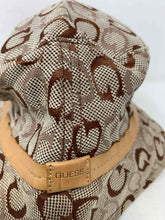 Load image into Gallery viewer, Guess Mens Brown Monogram Bucket Hat
