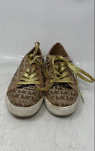 Load image into Gallery viewer, Michael Kors Girls Fudge Brown Signature Print Lace-Up Sneaker Shoes Size 4
