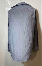 Load image into Gallery viewer, Calvin Klein Mens Blue Striped Steel+ Slim Fit Stretch Button-Up Shirt Size M
