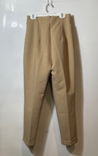 Load image into Gallery viewer, Zara Womens Brown Pleated Front Slash Pockets Straight Leg Dress Pants Size XS
