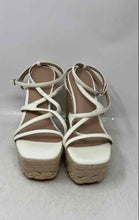 Load image into Gallery viewer, Aldo Womens Beige Open Toe Wedge Heel Platform Espadrille Sandals Size 9
