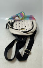 Load image into Gallery viewer, Betsey Johnson Womens Multicolor Leather Hearts Bag Charm Zipper Mini Backpack

