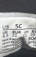 Load image into Gallery viewer, Nike Kids Air Jordan 1 Mid Patent SE Black White &amp; Gold Sneaker Shoes Size 5C
