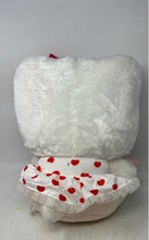 Load image into Gallery viewer, Hello Kitty Holding Pink Heart White Plush Toy With Bright Red Satin Bow
