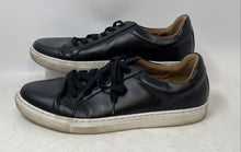 Load image into Gallery viewer, Banana Republic Mens 662548 Black Faux Leather Lace-Up Sneakers Shoes Size 10.5
