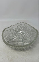 Load image into Gallery viewer, Antique Clear American Brilliant Cut Glass Scalloped Edge Candy Dish Bowl

