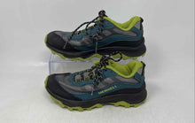 Load image into Gallery viewer, Merrell Boys Moab Speed Low Multicolor Lace-Up Waterproof Sneaker Shoes Size 1M
