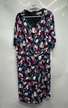 Load image into Gallery viewer, Kasper Womens Multicolor Printed 3/4 Sleeve Sheath Dress Size 24W
