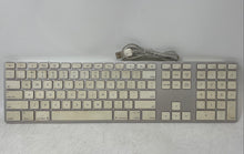 Load image into Gallery viewer, Apple Silver White USB Wired Standard Keyboard Model A1243 Untested
