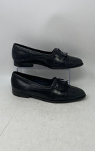 Load image into Gallery viewer, Giorgio Brutini Mens Black Leather Fringe Slip-On Loafer Dress Shoes Sz 10 D
