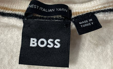 Load image into Gallery viewer, Boss Unisex Kids Cream Long Sleeve Crew Neck Knitted Pullover Sweater Size M
