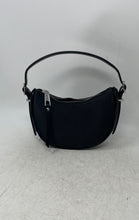 Load image into Gallery viewer, Aldo Womens Black Glitter Detachable Strap Inner Pockets Crossbody Handbag
