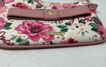 Load image into Gallery viewer, Juicy Couture Womens White Pink Floral Print Adjustable Strap Crossbody Purse
