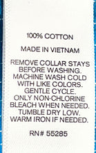 Load image into Gallery viewer, Express Mens Blue Striped Cotton Long Sleeve Spread Collar Dress Shirt Size L
