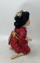 Load image into Gallery viewer, Ashton Drake Dream Of Harmony Japanese Red Kimono Floral Porcelain Doll

