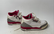 Load image into Gallery viewer, Nike Kids Air Jordan 3 Retro 398614-126 White Red Sneaker Shoes Size 5.5Y
