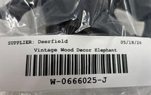 Load image into Gallery viewer, Black Hand Carved Wooden Home Decorative Elephant Figurine Collectible
