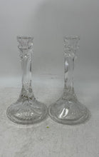 Load image into Gallery viewer, RCR Royal Crystal Rock Glass Clear Candle Stick Holders Set Of 2 Pcs
