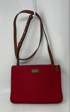 Load image into Gallery viewer, Authentic Lauren Ralph Lauren Womens Red Shoulder Crossbody Handbag
