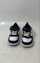 Load image into Gallery viewer, Nike Baby Court Borough Low 2 White Black Hook &amp; Loop Sneaker Shoes Size 6C
