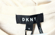 Load image into Gallery viewer, DKNY Womens Beige Crew Neck Short Sleeve Pullover T-Shirt Size XL
