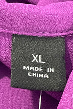 Load image into Gallery viewer, New York &amp; Company Womens Purple Sleeveless Collared Blouse Top Size XL
