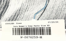 Load image into Gallery viewer, Zara Womens Gray Flat Front Straight Leg Casual Paperbag Pants Size XS
