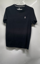 Load image into Gallery viewer, Psycho Bunny Mens Black Pima Cotton Short Sleeve Crew Neck T-Shirt Size 3
