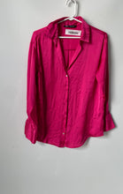 Load image into Gallery viewer, Zara Womens Pink Long Sleeve Spread Collar Comfort Button-Up Shirt Size XS
