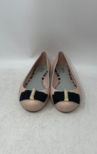 Load image into Gallery viewer, Melissa X Jason Wu Womens Space Love Pink Black Bow Slip-On Ballet Flats Size 7
